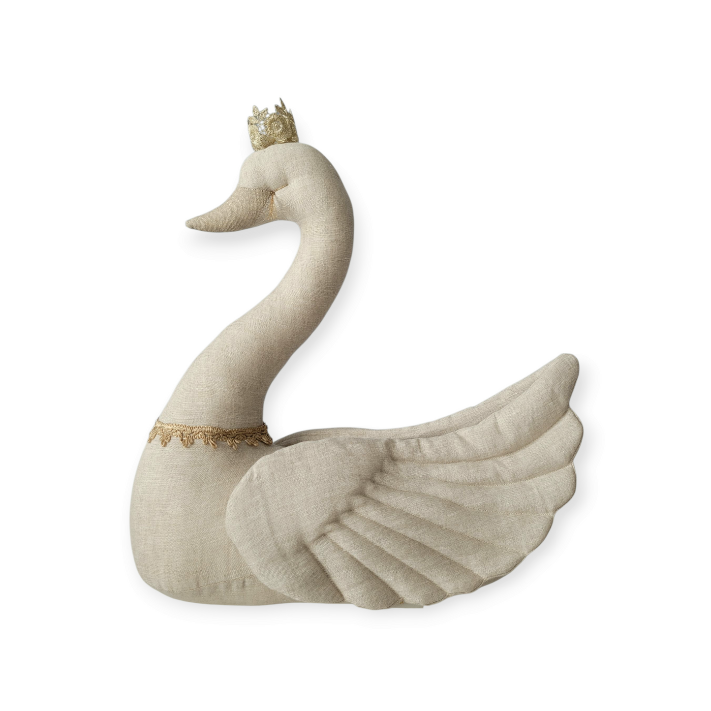 【Made‐to‐order】NEW Natural swan with crown swan with crown