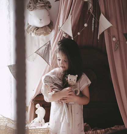 【Made‐to‐order】Flower floppy-eared rabbit