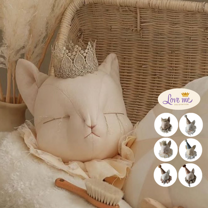 【Made‐to‐order】Cat with crown and hat