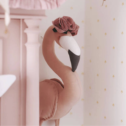 【Made‐to‐order】Powder flamingo with crown