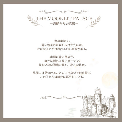 【stock】Cat with crown and hatーThe Moonlit Palace