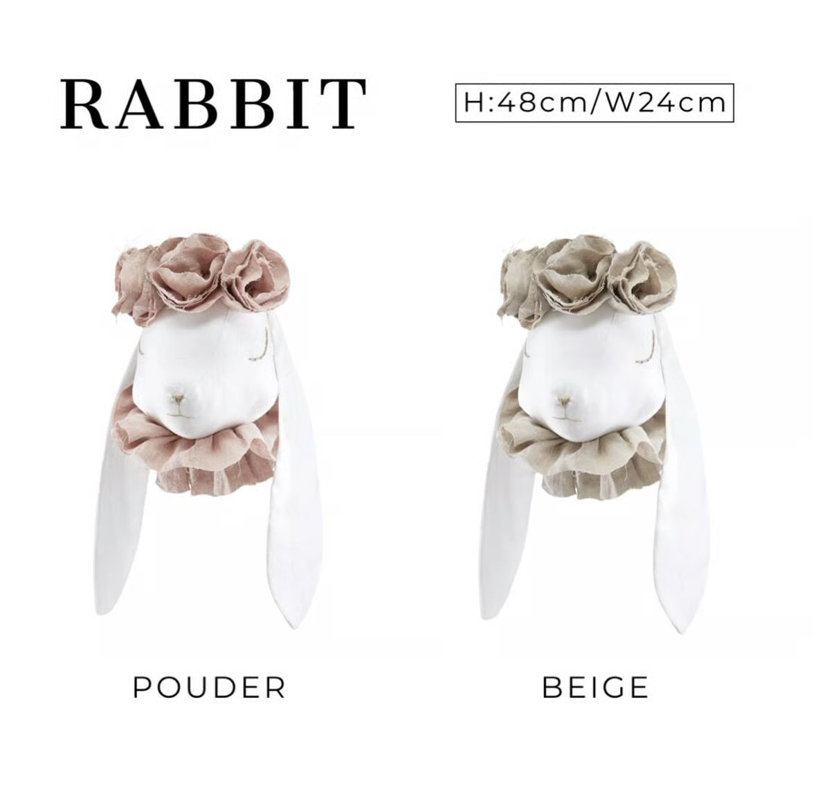 【Made‐to‐order】Flower floppy-eared rabbit