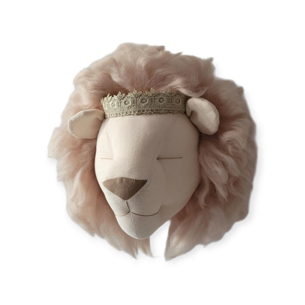 【Made‐to‐order】Lion light beige with powder beige mane